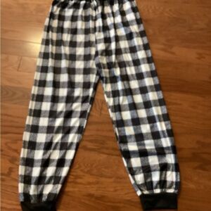 Black and White Checkered Pajama Pants